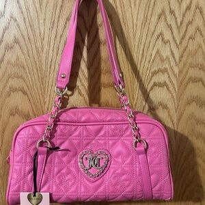 Juicy Couture Pink Quilted Shoulder Bag